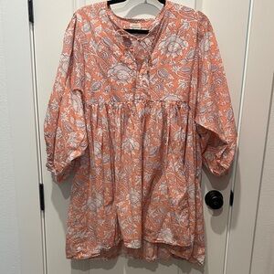 Floral Peach Women's dress